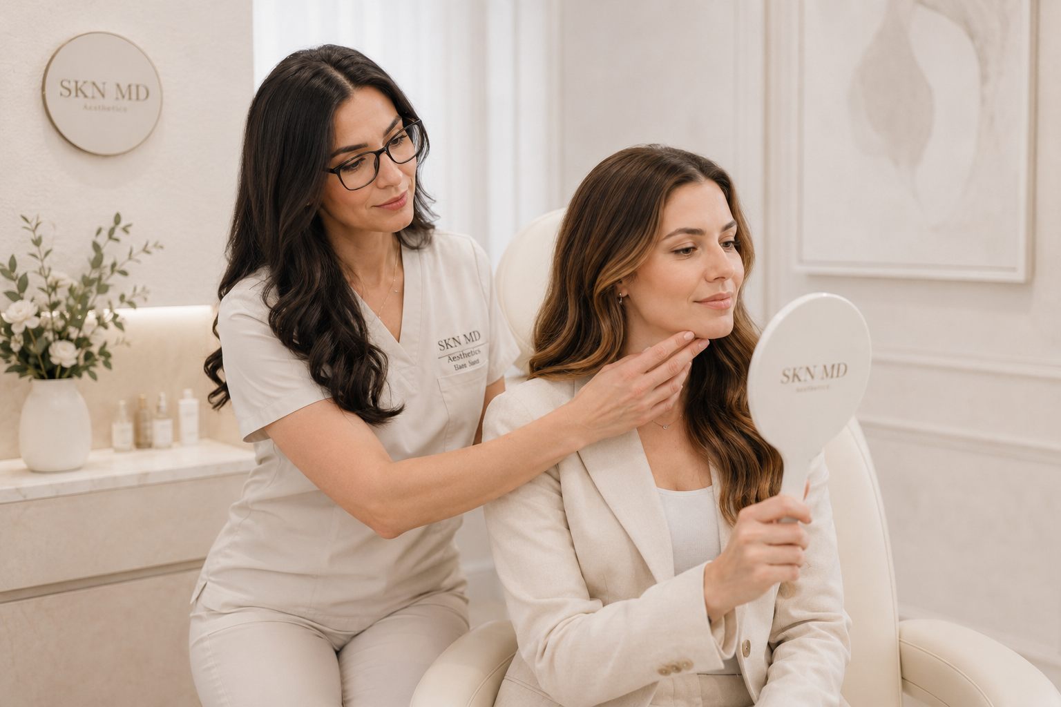 Biostimulator collagen treatment consultation at SKN MD, Montréal