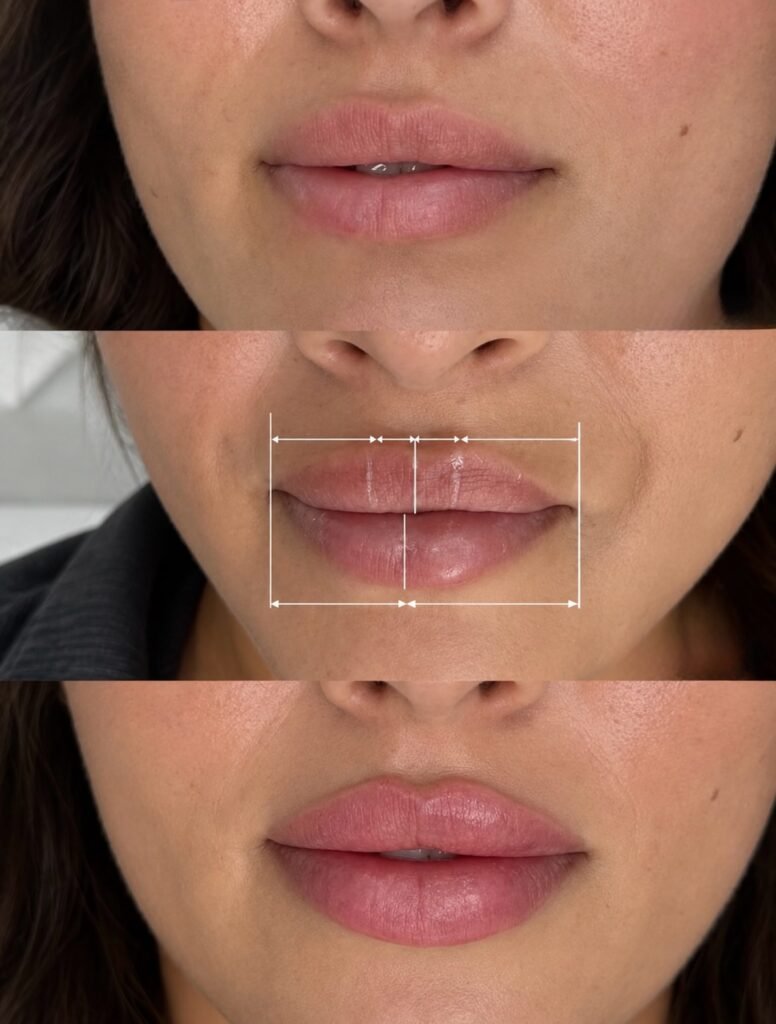 Lip asymmetry correction at SKN MD, before and after